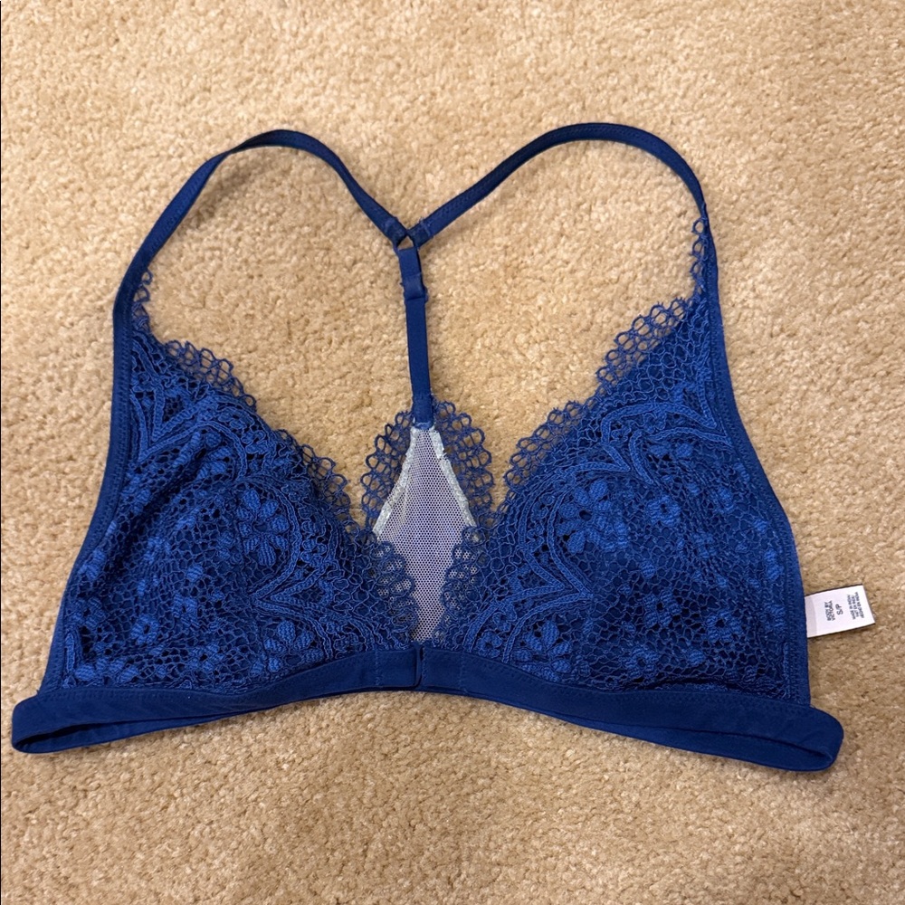 Victoria's Secret Navy Lace Triangle Bralette
